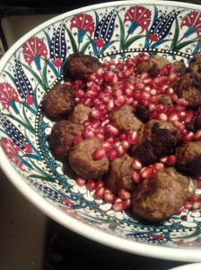 14 05 meatballs & pomegranite